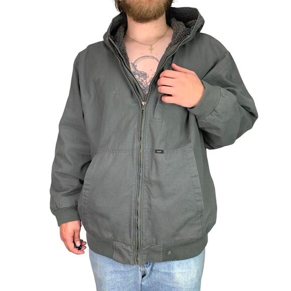 Lee Blanket Lined Carhartt Style Work Jacket - Picture 2 of 5